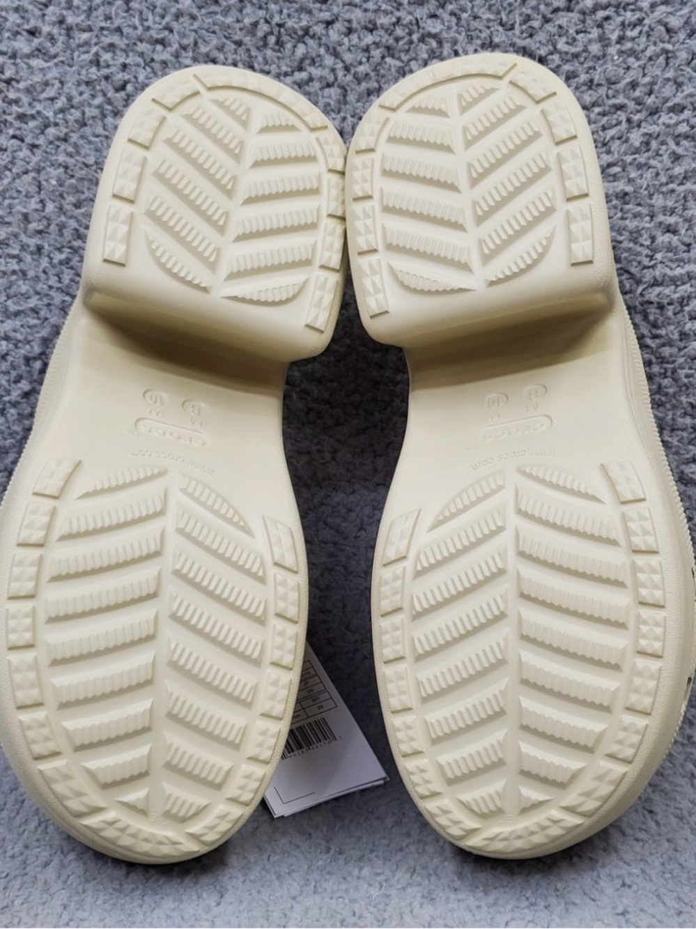 Crocs Siren Clog Womens Size 8 Bone (Beige) 3.5" Heel Slip On 208547-2Y2 - Picture 6 of 6
